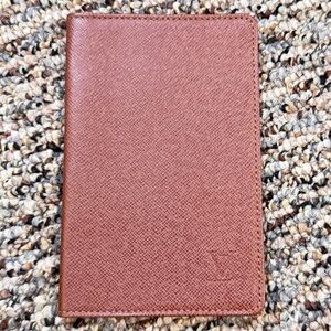 Louis Vuitton Brown Taiga Leather Card holder with certificate of authenticity